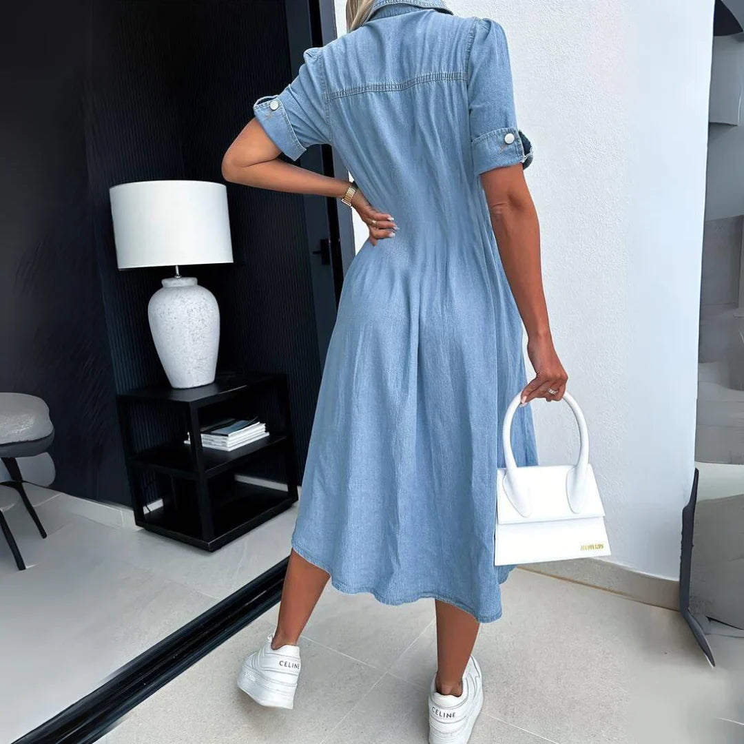 Hannah | Elegant Denim Dress