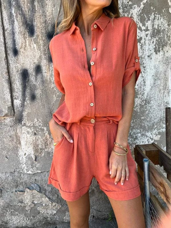 Lidia | Przewiewny zestaw z lnu