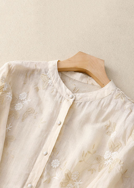 Sophie | Embroidered Cotton Shirt