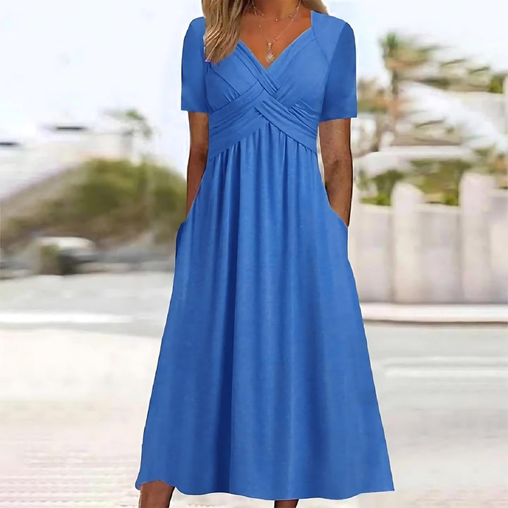 Lilly™ | Elegant midi dress with belly coverage