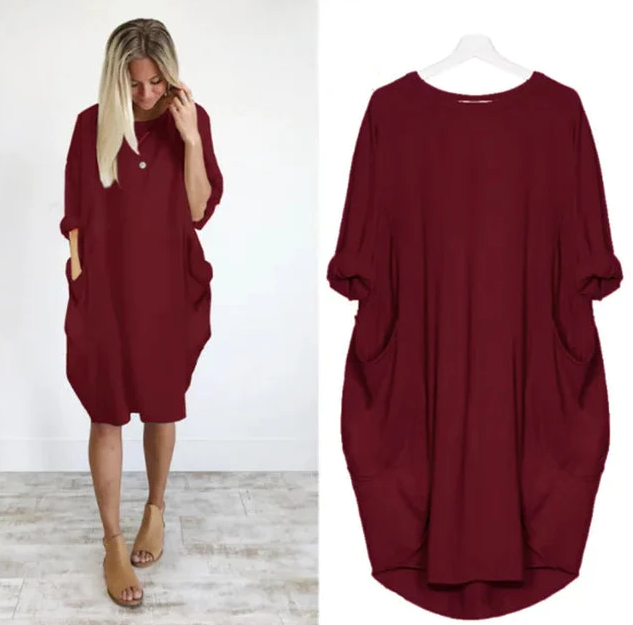 Cara | Elegant dress that covers the belly