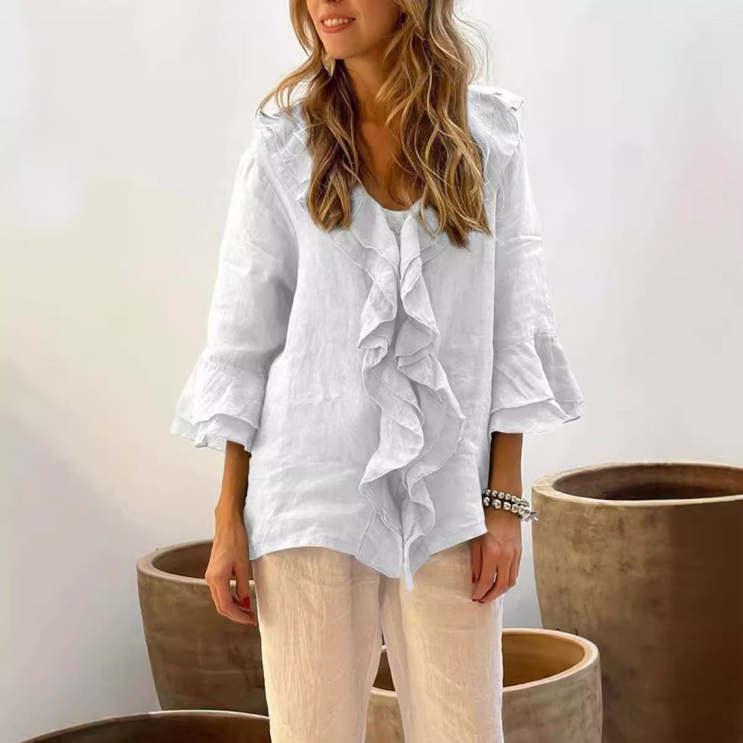 Nylia | Ruffles Casual Shirt