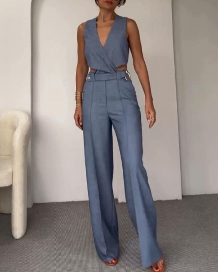 Olivia | Crop Top and Long Pants