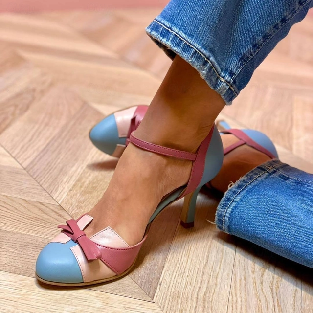 Malwina | Eleganckie retro czółenka